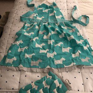 Anthropologie Halter Apron & Oven Mit Set - Like New